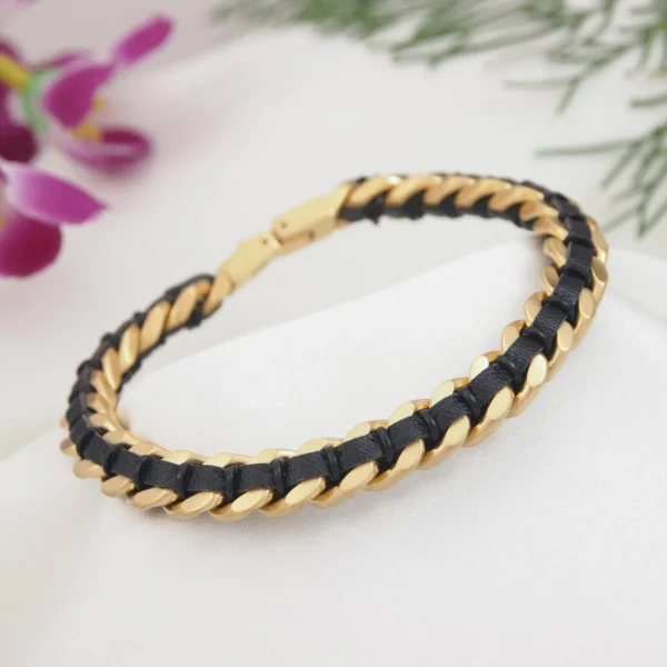 Leather Chain Bracelet