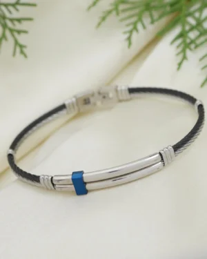 Woven Bracelet with Steel